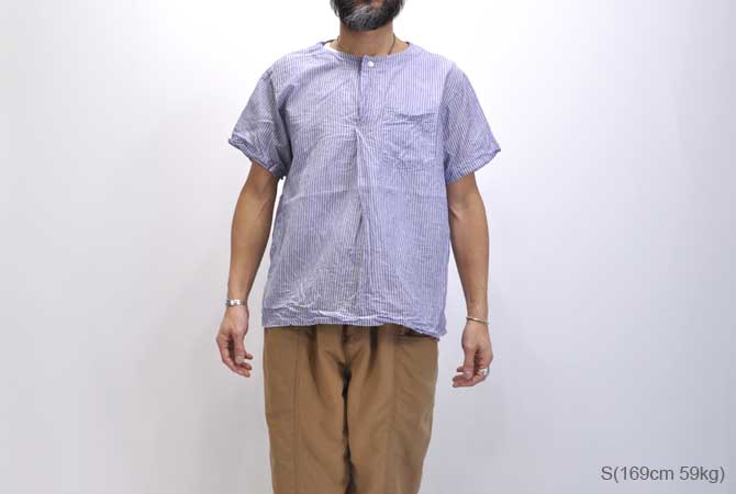 ENGINEERED GARMENTS Med Shirt(Stripe)
