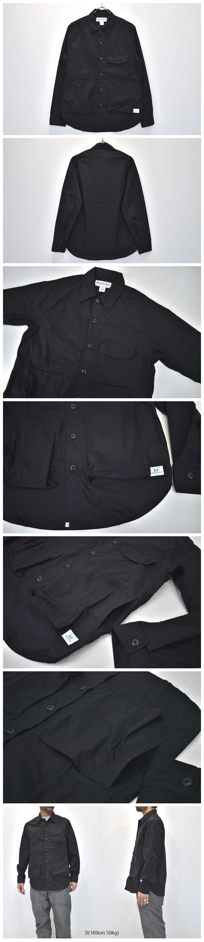 SASSAFRAS Dig Crew Half (Poplin）