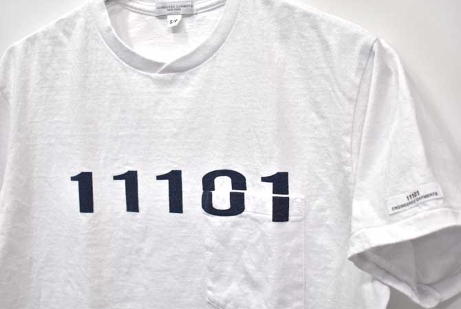 ENGINEERED GARMENTS Print Cross Crew Neck T-Shirt (11101)