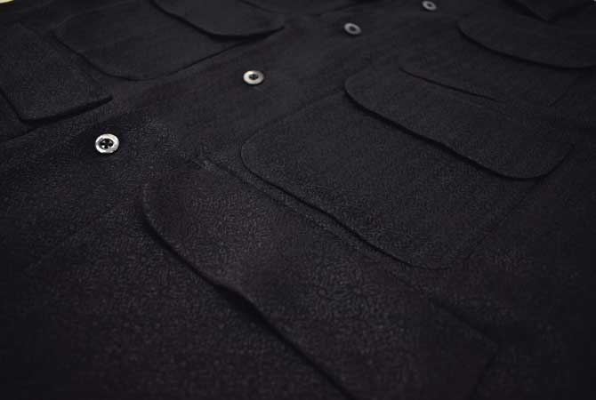 South2 West8 6 Pocket Classic Shirt(Poly Jacquard / Fine Pattern)